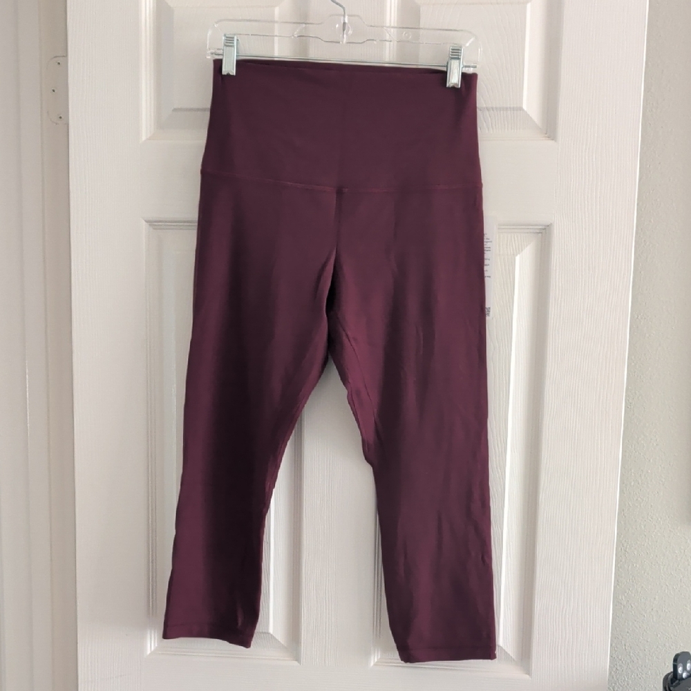 lululemon burgundy workout leggings